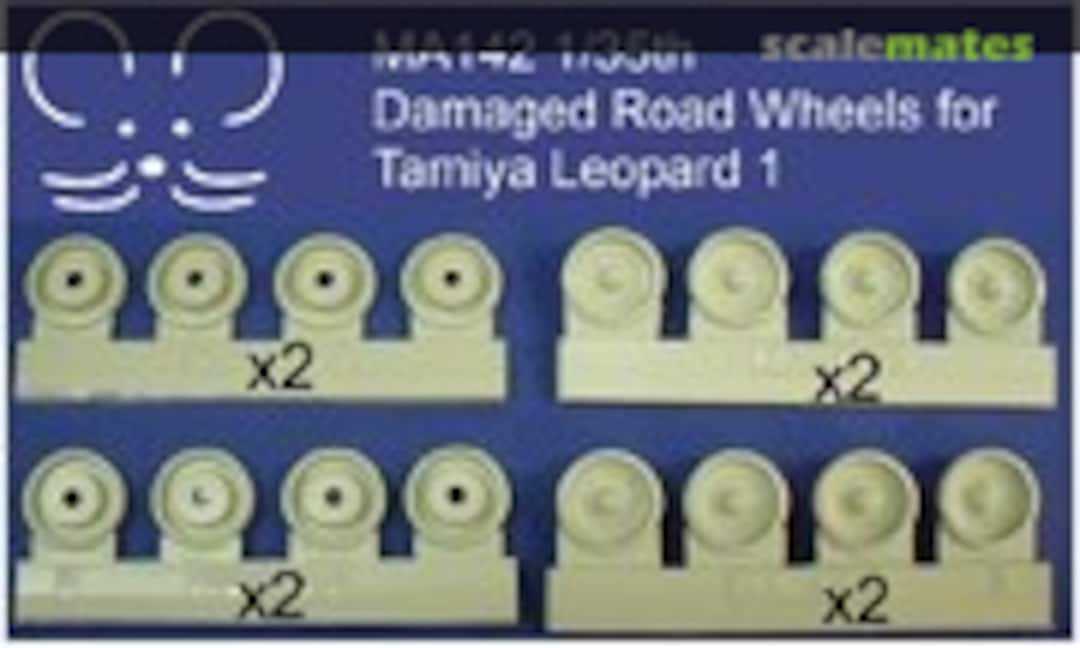 1:35 Leopard 1 damaged / chunked tyres (Mouse House Enterprises MA142) MA142