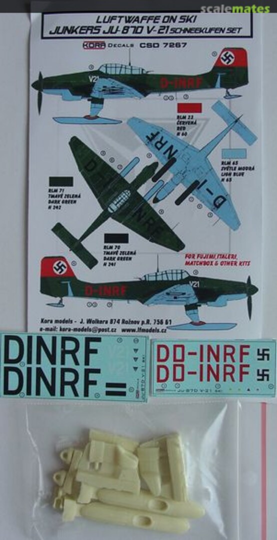 Boxart Junkers Ju-87D V21 on ski CSD 7267 Kora Models Boxart Junkers Ju-87D V21 on ski CSD 7267 Kora Models