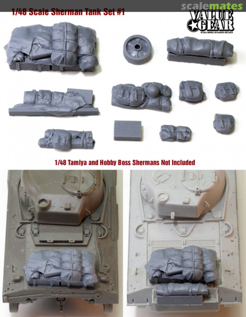 Boxart Sherman Tank Set #1 48SH1 Value Gear Boxart Sherman Tank Set #1 48SH1 Value Gear