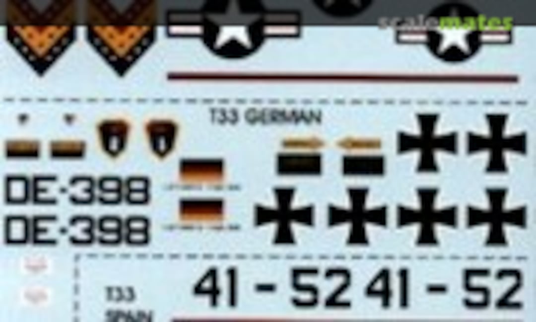 1:48 Lockeed T-33A (USAF * LUFTWAFFE * Ejercito des Aire) (Tauro Model 48-542) 48-542