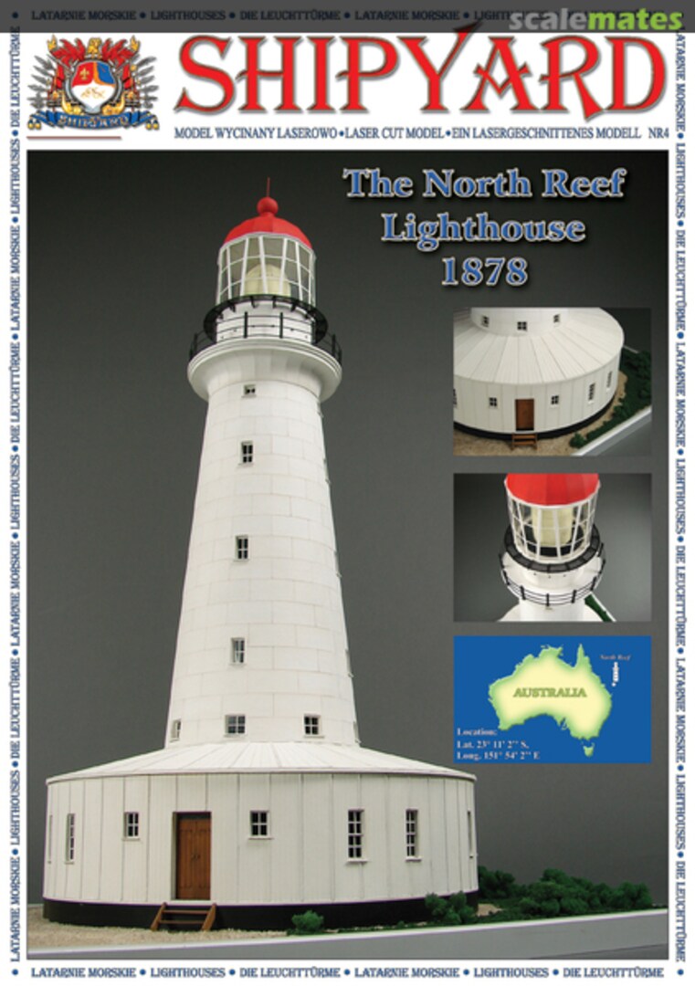 Boxart North Reef Australian Lighthouse 1878 ML:006 Shipyard