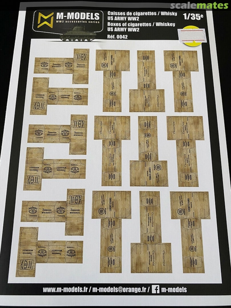 Boxart Caisses de cigarettes / Whisky US Army WW2 NT0042 M-Models