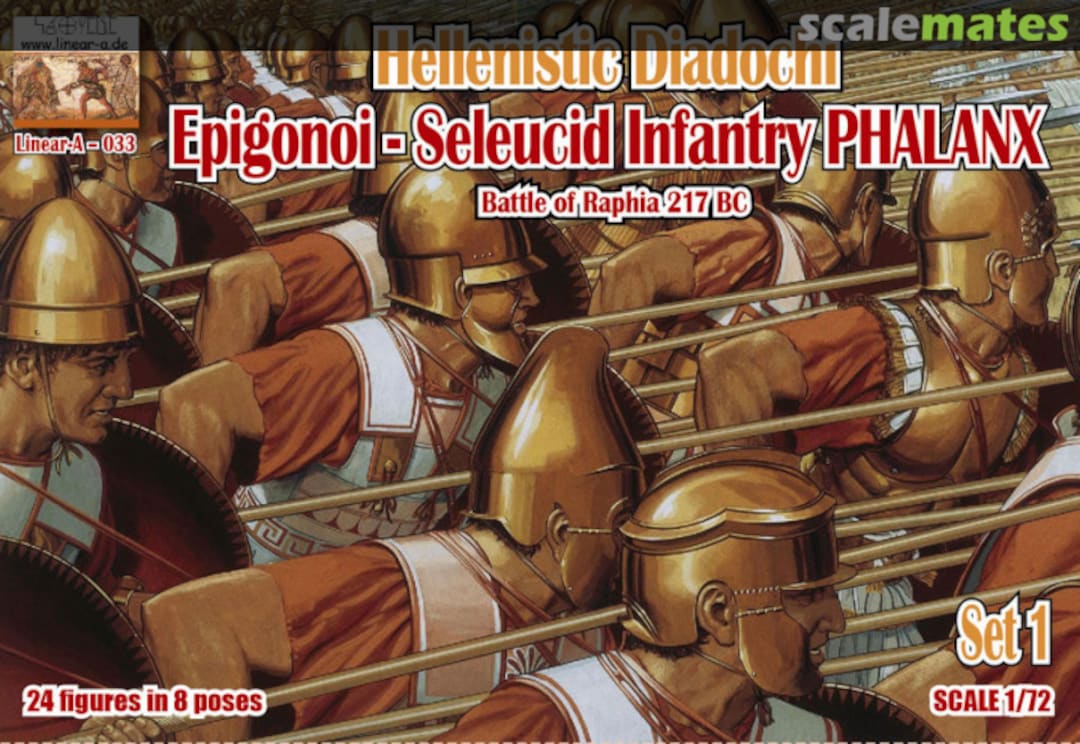 Boxart Seleucid Infantry (Set 1) - Phalanx 033 Linear-a Boxart Seleucid Infantry (Set 1) - Phalanx 033 Linear-a