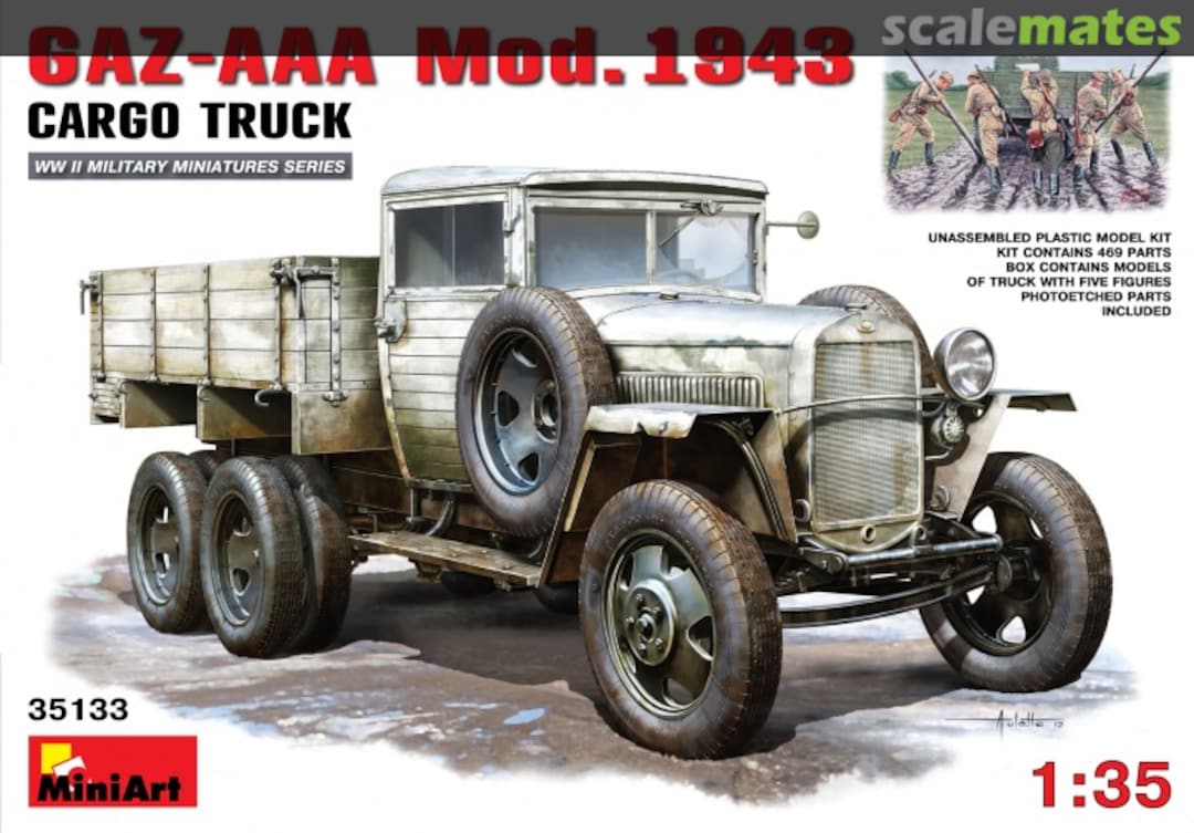 Boxart GAZ-AAA Mod. 1943 35133 MiniArt Boxart GAZ-AAA Mod. 1943 35133 MiniArt