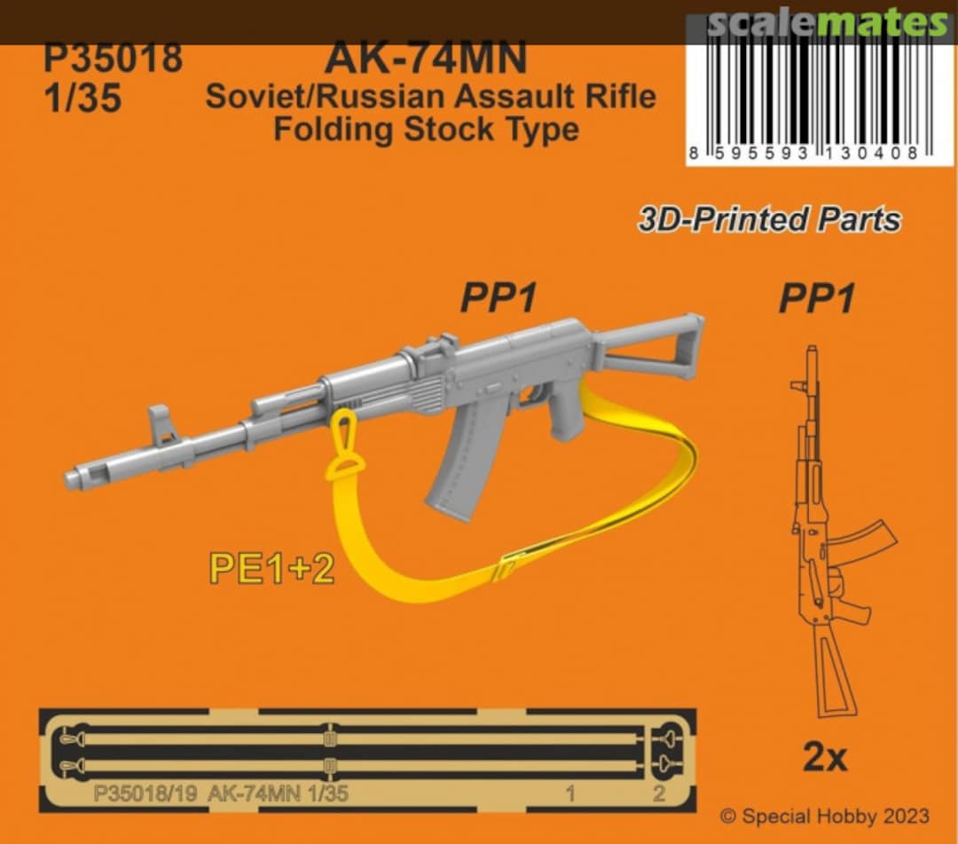 Boxart AK-74MN Soviet/Russian Assault Rifle / Folding Stock Type (2 pcs.) P35018 CMK