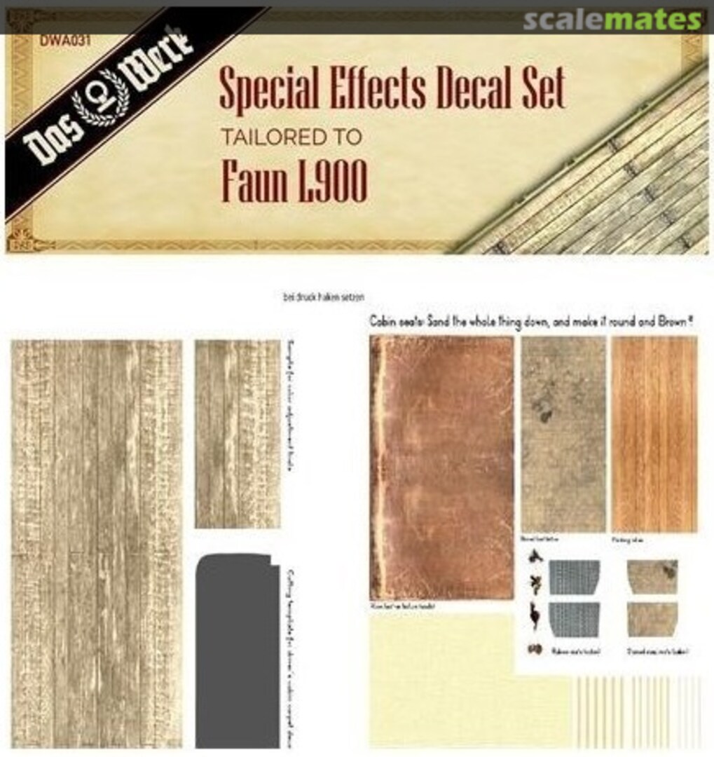Boxart Special Effects Decal Set DWA031 Das Werk Boxart Special Effects Decal Set DWA031 Das Werk