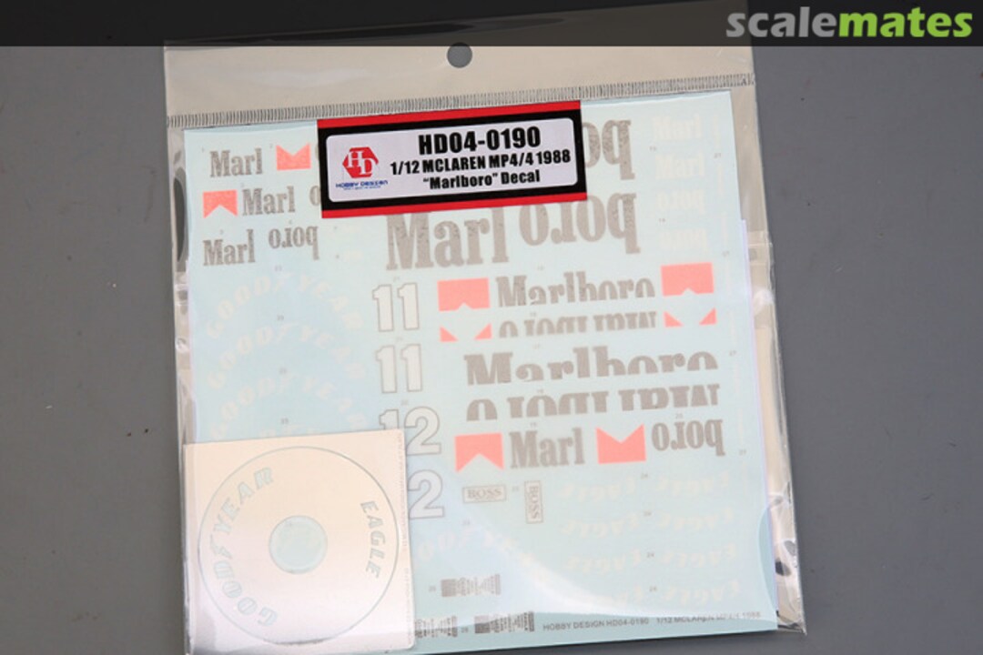 Boxart Marlboro Decals and Tire Stencil HD04-0190 Hobby Design