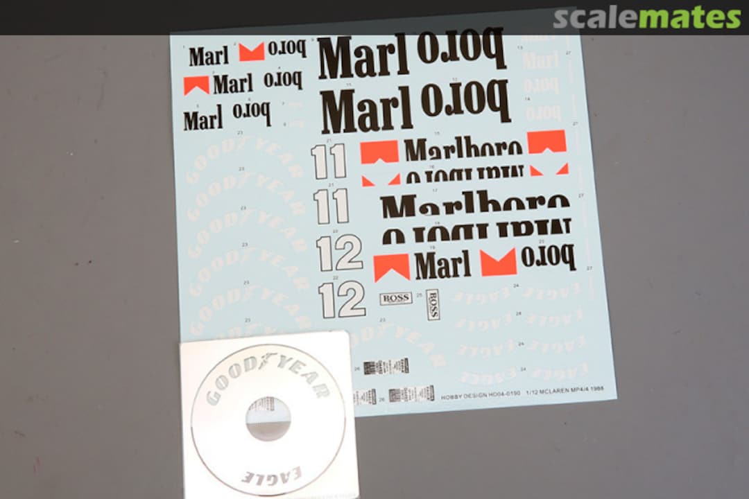 Contents Marlboro Decals and Tire Stencil HD04-0190 Hobby Design