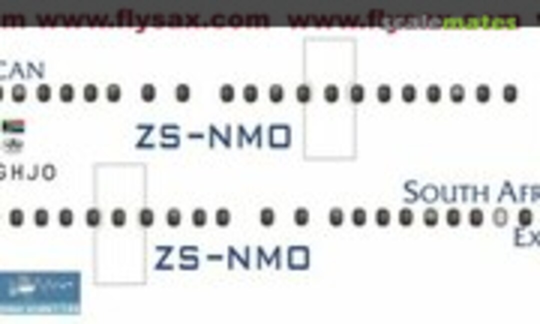 1:144 Dash-8 SA Express (Nazca decals D8-400-09) D8-400-09