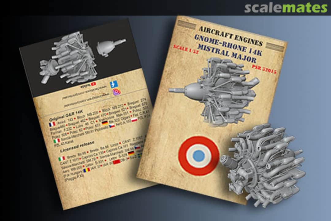 Boxart Gnome-Rhone 14K Mistral Major PSR32015 Print Scale
