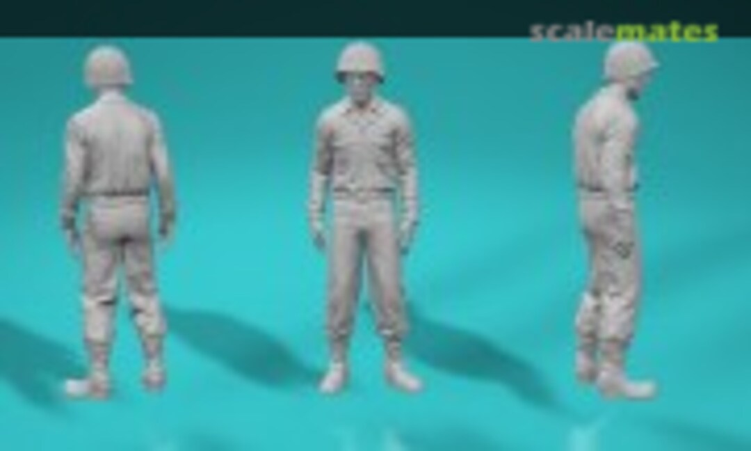 1:72 World War II Music - American Soldier - Pose No. 3 (EMP3d 99201197-72) 99201197-72