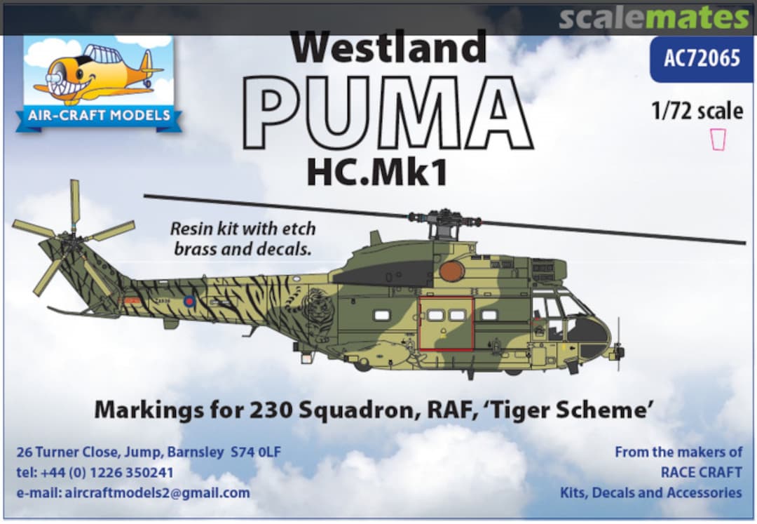 Boxart Westland Puma HC Mk.1 AC72065 Air-Craft Models Boxart Westland Puma HC Mk.1 AC72065 Air-Craft Models