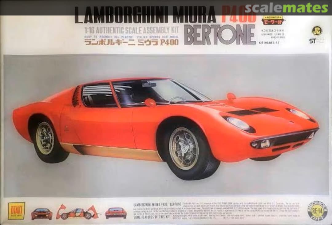 Boxart Lamborghini Miura P400 Bertone OT3-15 Otaki Boxart Lamborghini Miura P400 Bertone OT3-15 Otaki