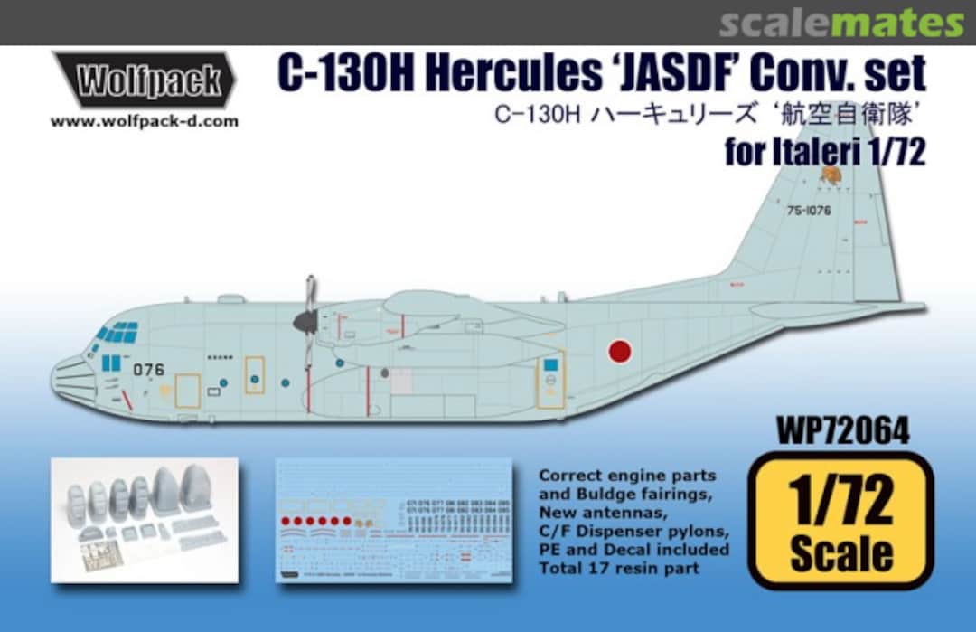 Boxart C-130H Hercules 'JASDF' Conv. Set WP72064 Wolfpack