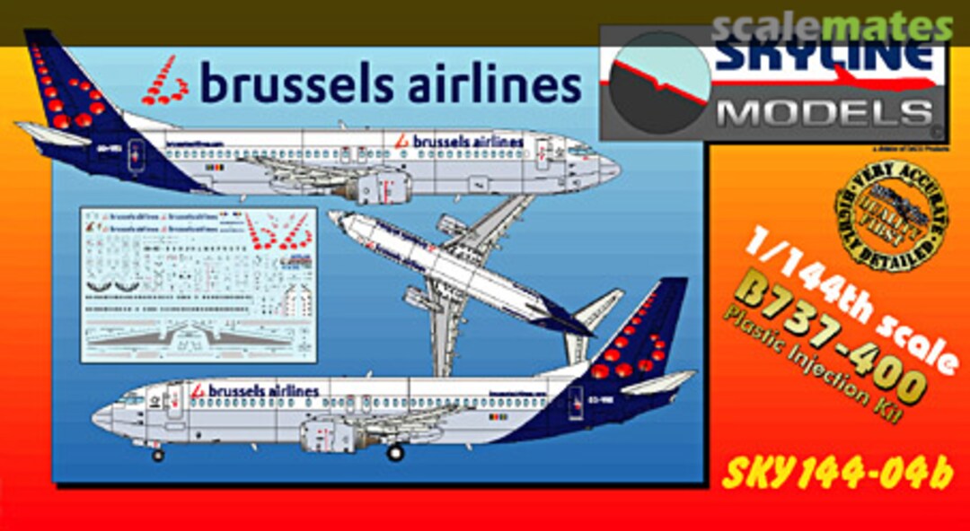 Boxart B737-400 SKY144-04b Skyline Models Boxart B737-400 SKY144-04b Skyline Models
