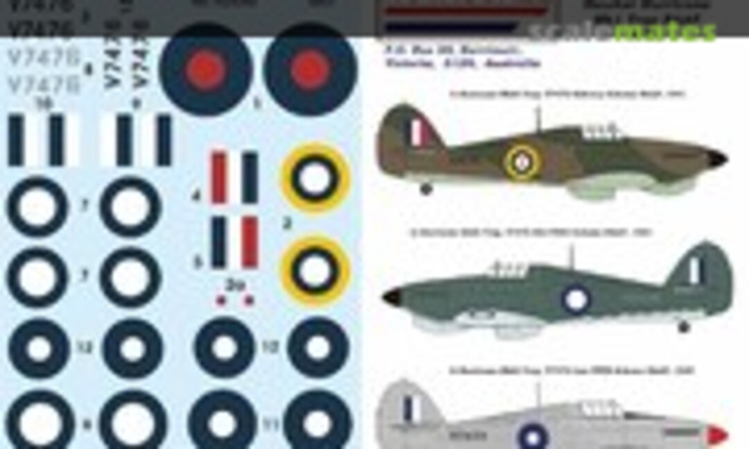 1:24 Hawker Hurricane Mk1 Trop RAAF WW2 (Novascale N-24060) N-24060