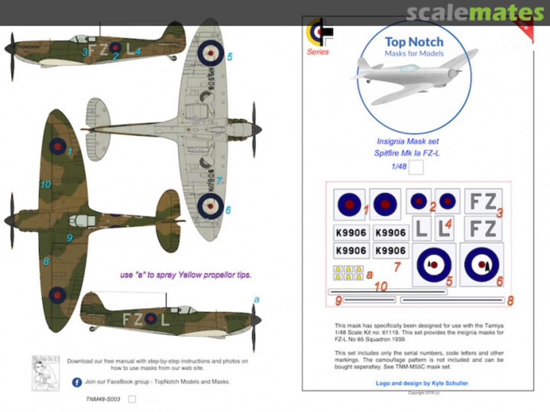 Boxart Spitfire Mk I – FZ-L TNM48-S003 TopNotch Boxart Spitfire Mk I – FZ-L TNM48-S003 TopNotch