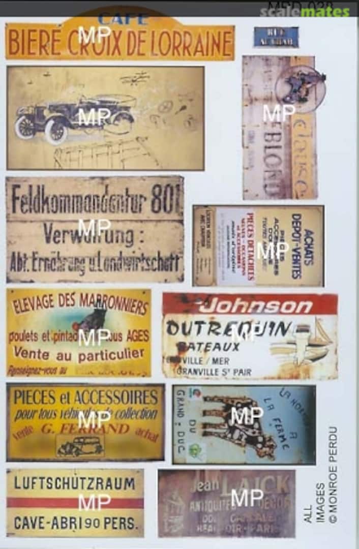 Boxart European signage set 1 MPD-028 Monroe Perdu Studios Boxart European signage set 1 MPD-028 Monroe Perdu Studios