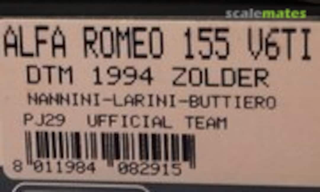1:43 Alfa Romeo 155 Official Team (Project 43 PJ29)