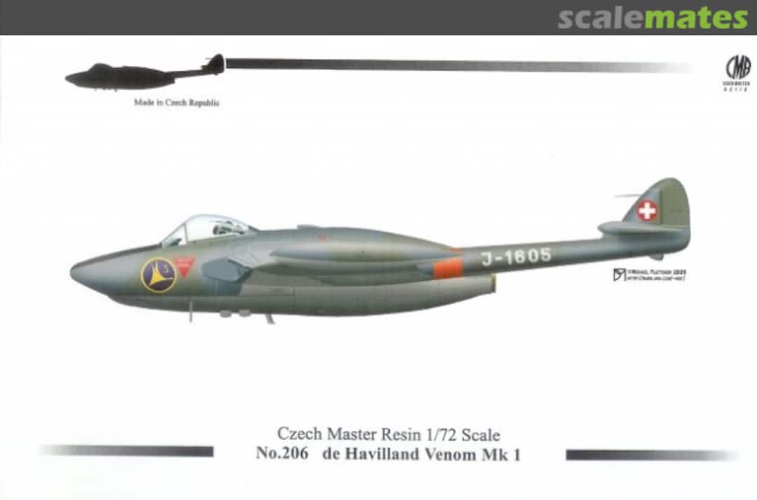Boxart de Havilland Venom Mk.1 CMR72-206 CMR