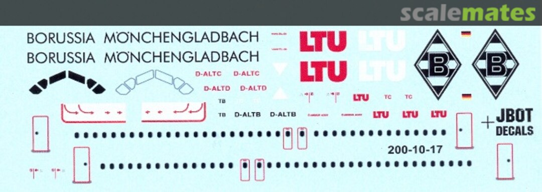 Boxart LTU Airbus A320-214 200-10-17 JBOT Decals Boxart LTU Airbus A320-214 200-10-17 JBOT Decals