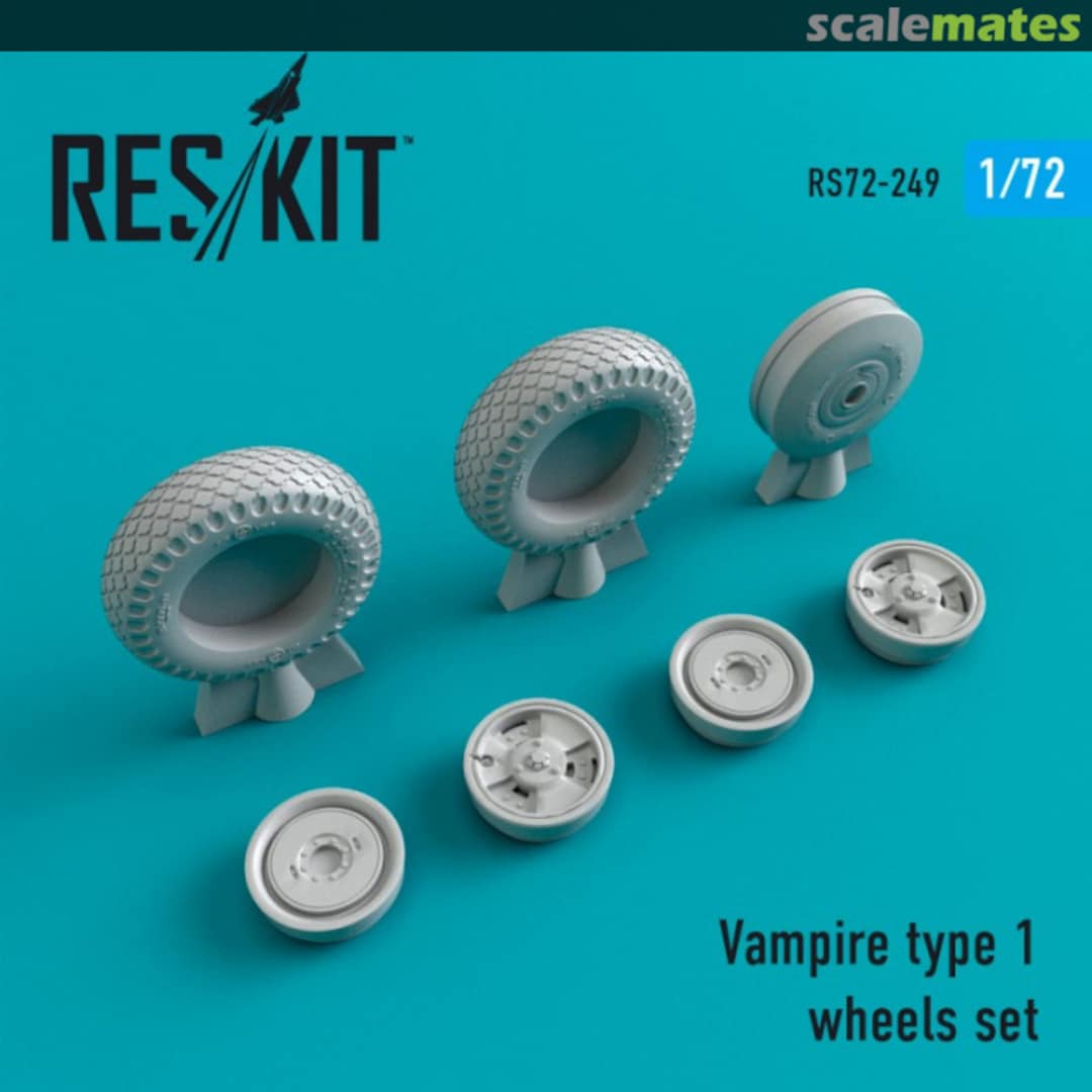 Boxart Vampire type 1 wheels set RS72-0249 ResKit Boxart Vampire type 1 wheels set RS72-0249 ResKit