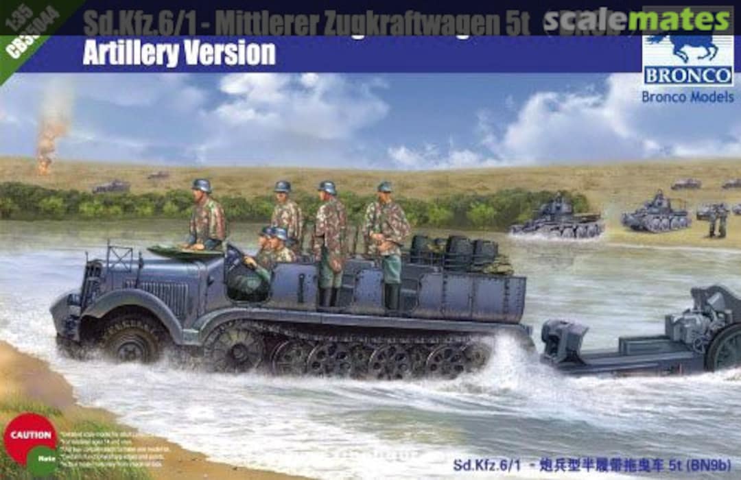 Boxart Sd.Kfz.6/1 Mittlerer Zugkraftwagen 5t (BN9b) CB35044 Bronco Boxart Sd.Kfz.6/1 Mittlerer Zugkraftwagen 5t (BN9b) CB35044 Bronco