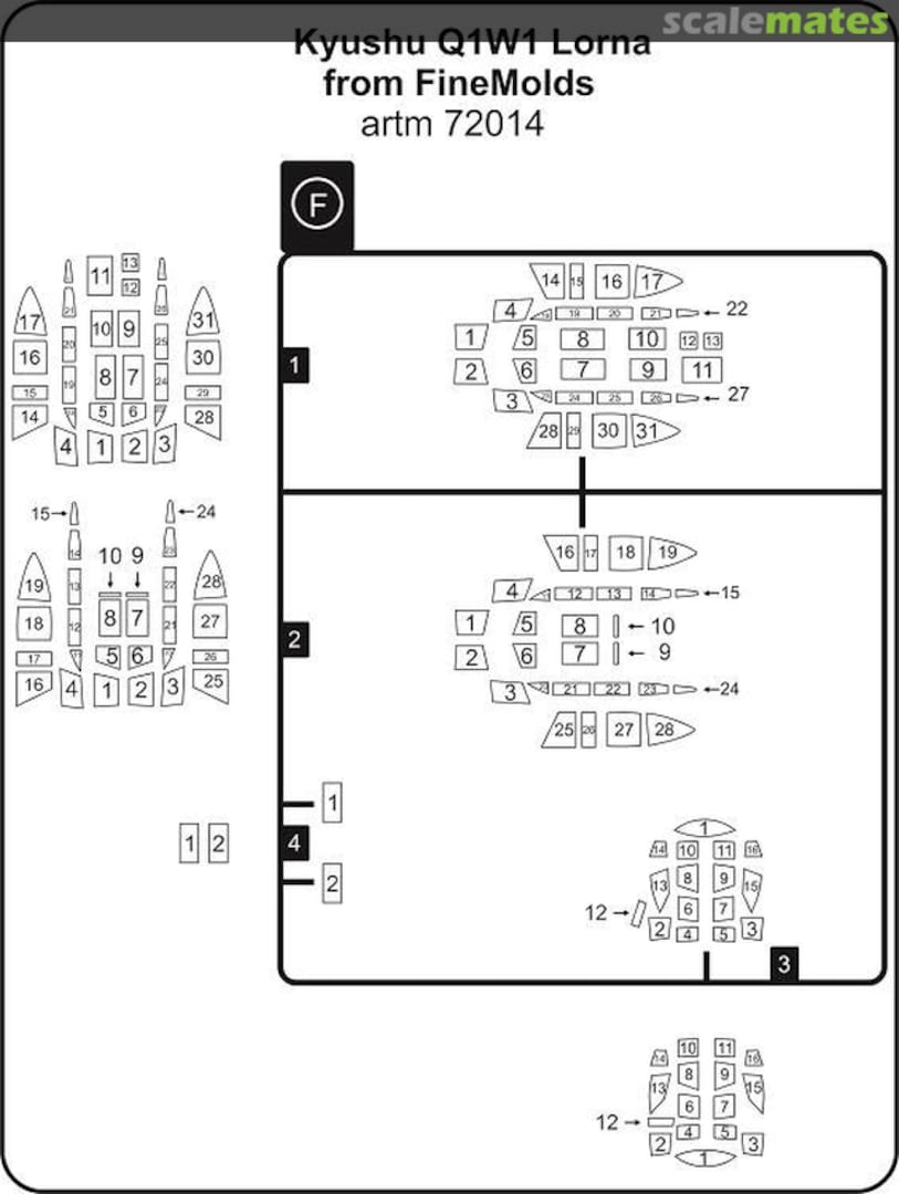 Boxart Kyushu Q1W1 Lorna masks artm72014 Artillery models Boxart Kyushu Q1W1 Lorna masks artm72014 Artillery models