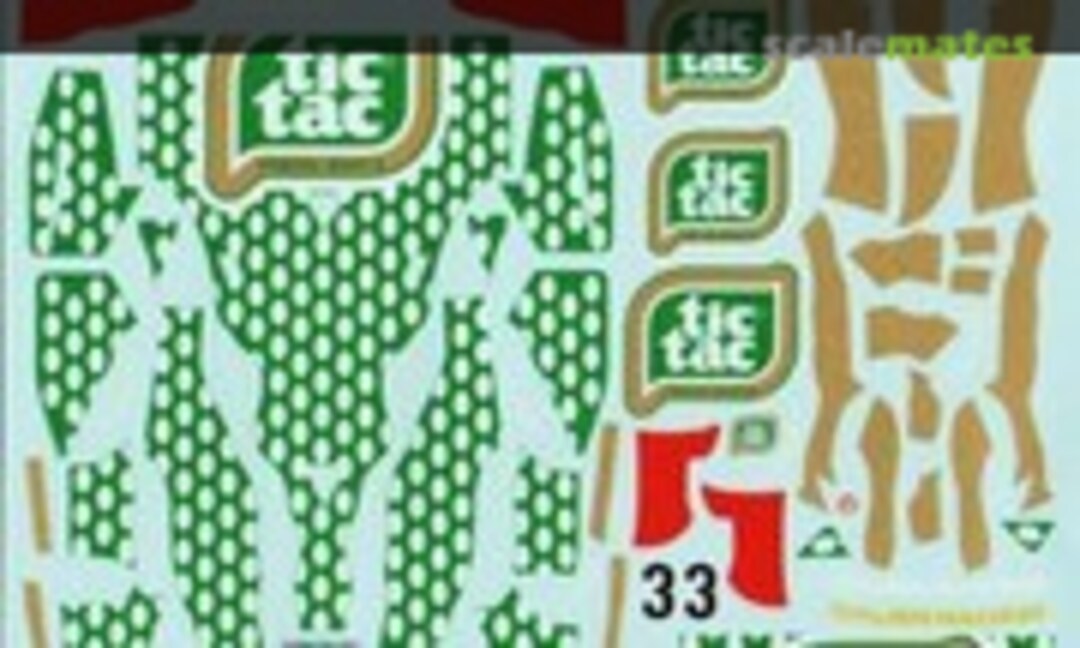 1:24 PORSCHE 962C - TIC TAC - 1990 (Decalpool DP-167) DP-167