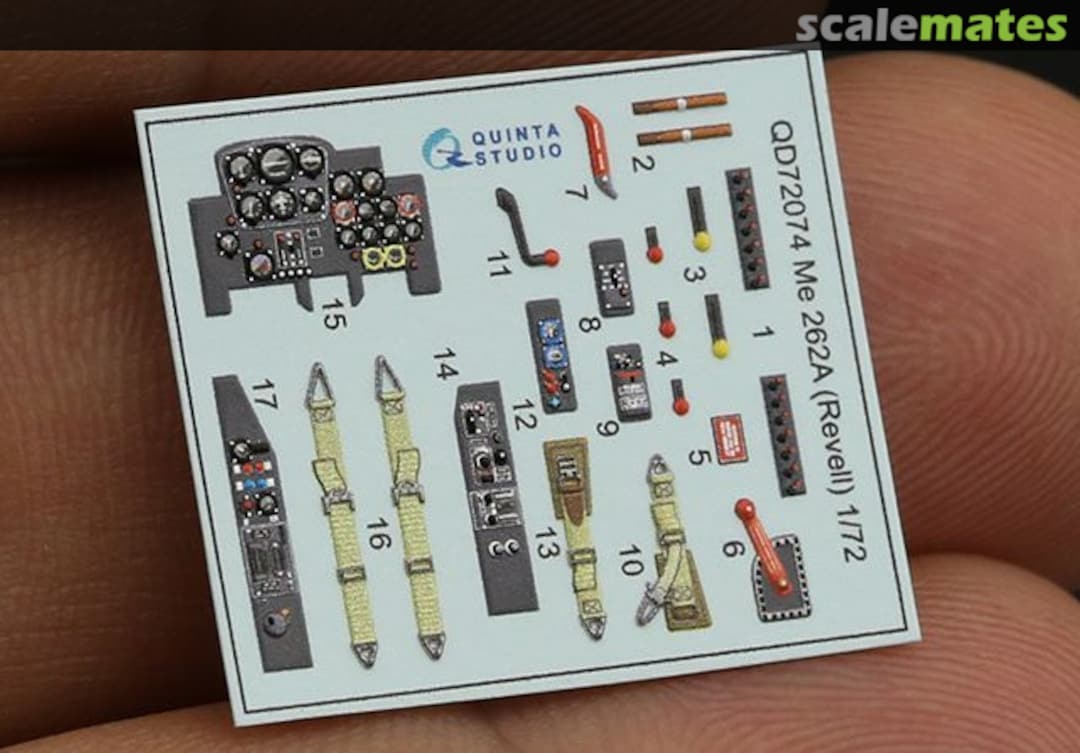 Contents Me 262A interior 3D decals QD72074 Quinta Studio Contents Me 262A interior 3D decals QD72074 Quinta Studio