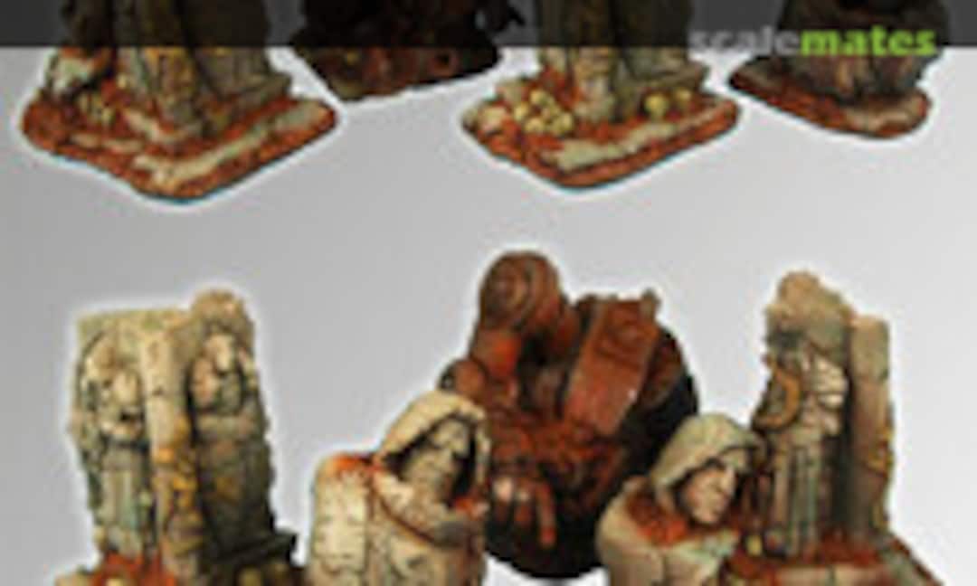No Templar Ruins Terrain (4 pcs) (Scibor Monsterous Miniatures TETR0006) TETR0006