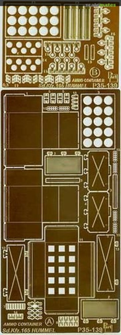 Boxart Hummel Sd.Kfz.165 ammo container P35-139 Part Boxart Hummel Sd.Kfz.165 ammo container P35-139 Part