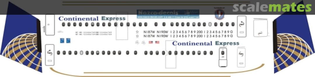Boxart Dash-8 Colgan Air/Continenta l D8-400-11 Nazca decals Boxart Dash-8 Colgan Air/Continenta l D8-400-11 Nazca decals