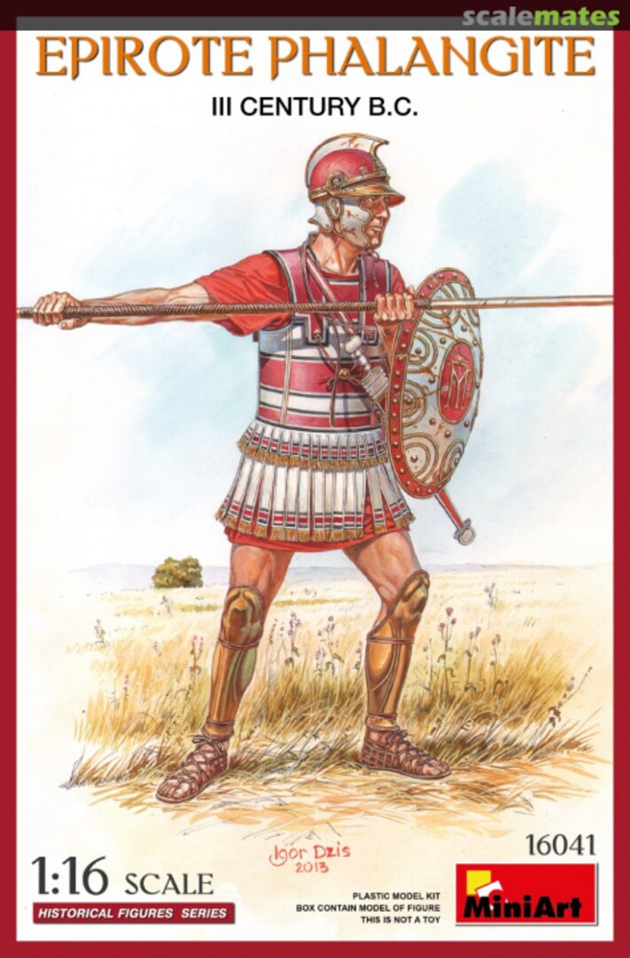 Boxart Epirote Phalangite. III Century B.C. 16041 MiniArt Boxart Epirote Phalangite. III Century B.C. 16041 MiniArt