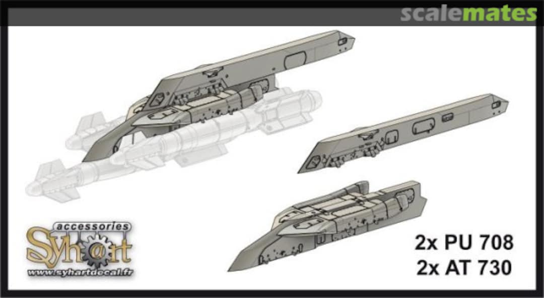 Boxart 2 x AT 730 + 2 x PU 708 + 6 x AASM (body CBEMS) + decals SP005-48 Syhart Boxart 2 x AT 730 + 2 x PU 708 + 6 x AASM (body CBEMS) + decals SP005-48 Syhart