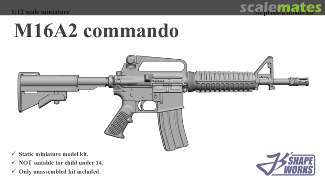 Boxart M16A2 commando JS12A039 Js' Shapeworks Boxart M16A2 commando JS12A039 Js' Shapeworks