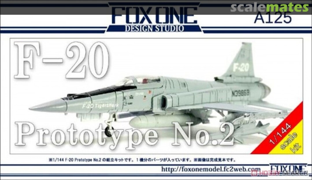 Boxart Northrop F-20 Prototype No.2 A125 FoxOne Design Studio Boxart Northrop F-20 Prototype No.2 A125 FoxOne Design Studio