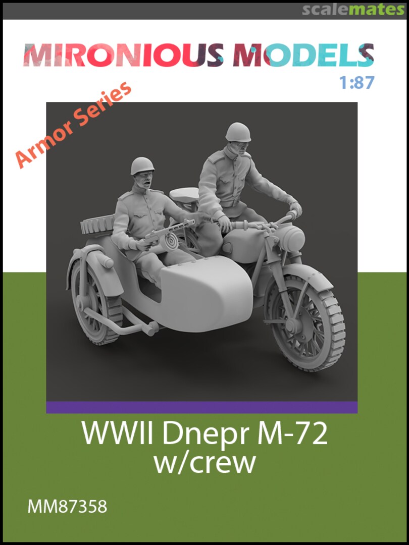 Boxart WWII Dnepr M-72 With Crew MM87358 Mironious Models Boxart WWII Dnepr M-72 With Crew MM87358 Mironious Models