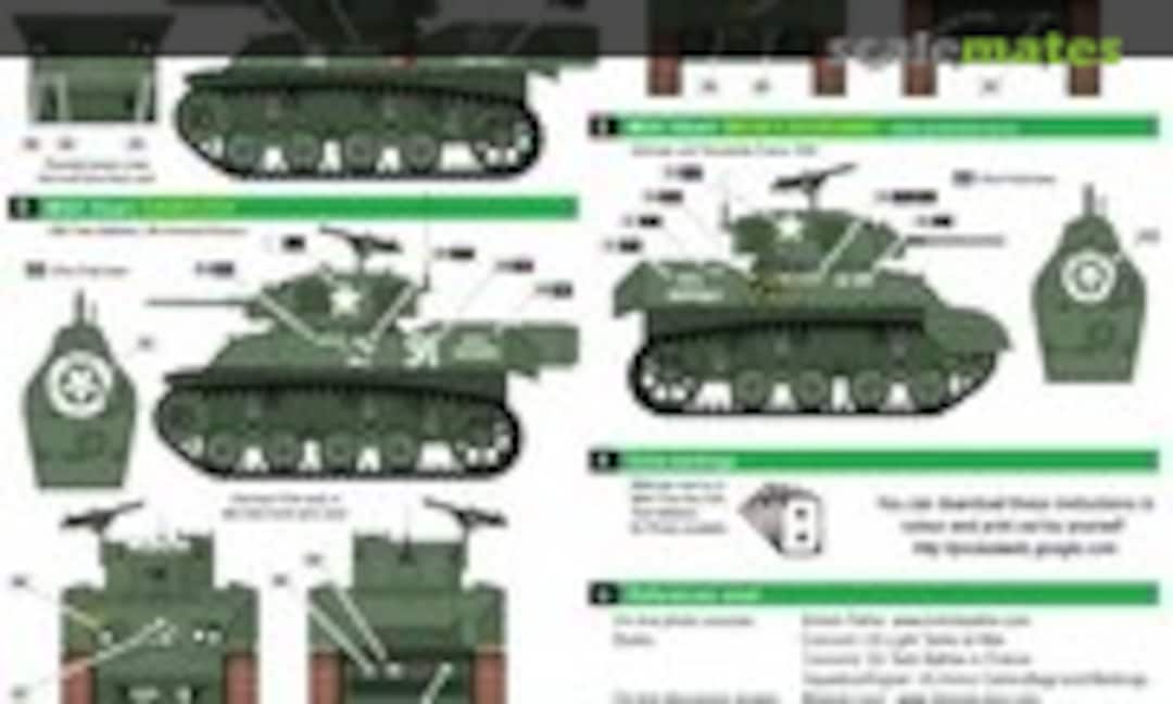 1:35 US M5A! STUART in EUROPE, part 2. (Bison Decals 35083) 35083