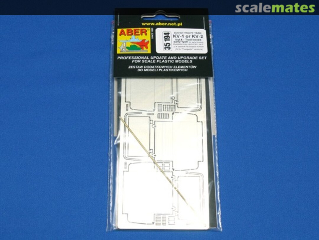 Boxart KV-1 or KV-2 Vol. 4 - Tool Boxes: Early Type for Early Fenders 35194 Aber Boxart KV-1 or KV-2 Vol. 4 - Tool Boxes: Early Type for Early Fenders 35194 Aber