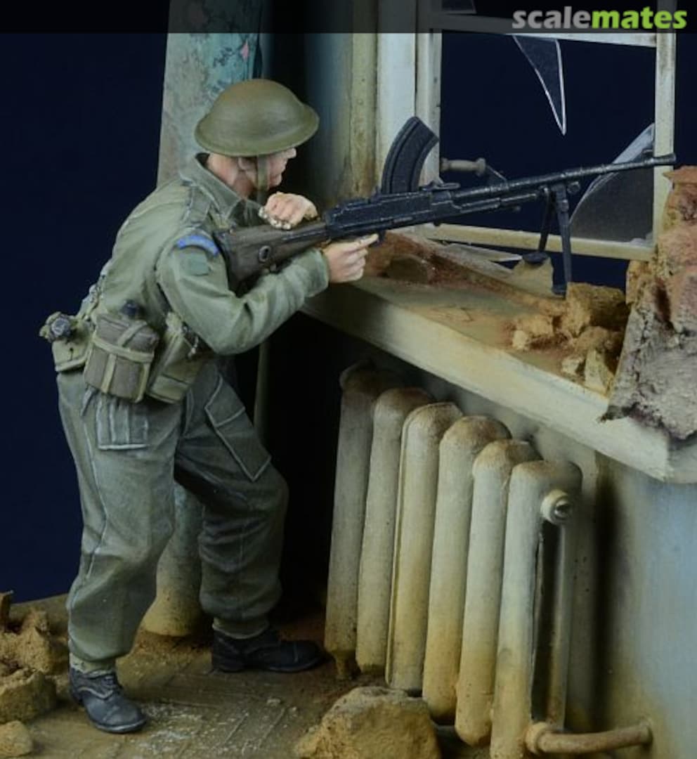 Boxart British / Commonwealth Bren Gunner in Action 1943-45 35019 D-Day Miniature Studio