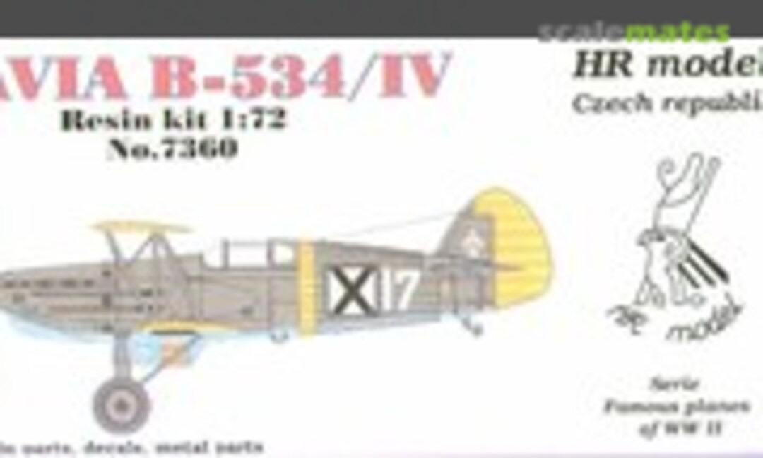 1:72 Avia B-534/IV (HR Model 7360)