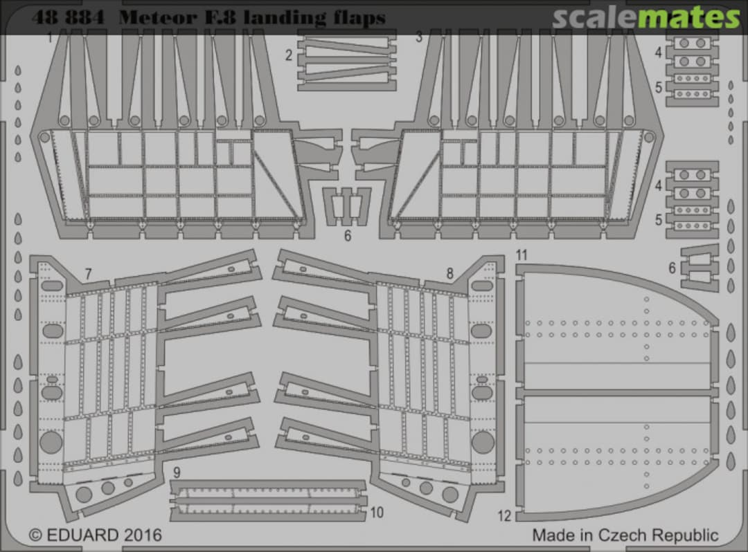 Boxart Gloster Meteor F.8 - PE Landing Flaps 48884 Eduard Boxart Gloster Meteor F.8 - PE Landing Flaps 48884 Eduard