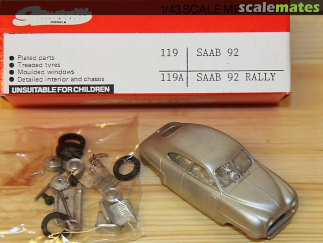 Boxart Saab 92 A 119 Somerville Models Boxart Saab 92 A 119 Somerville Models
