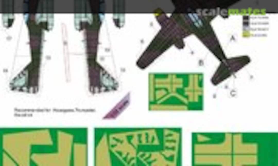 1:32 Messerschmitt Me 262A Schwalbe Pt.1 Camouflage Painting Mask (LF Models M3239) M3239