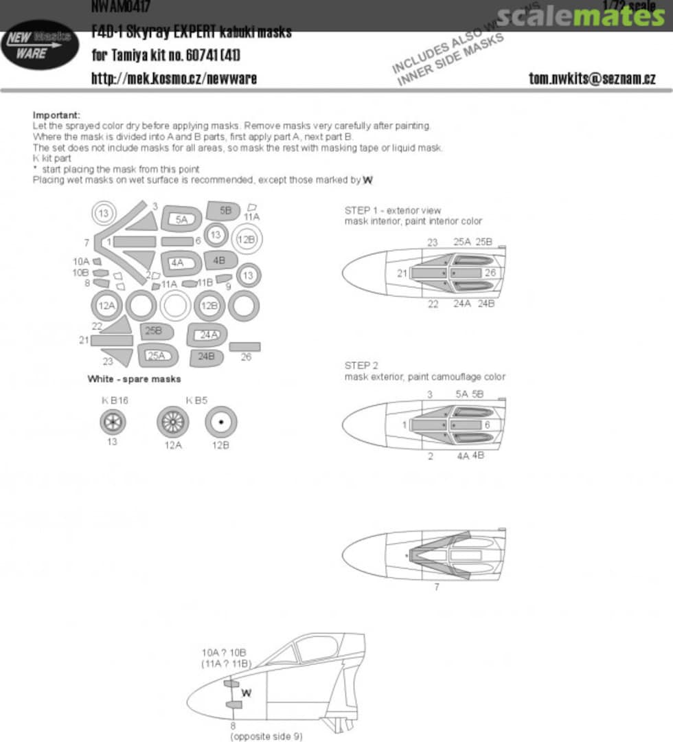 Boxart F4D-1 Skyray EXPERT kabuki masks NWAM0417 New Ware Boxart F4D-1 Skyray EXPERT kabuki masks NWAM0417 New Ware