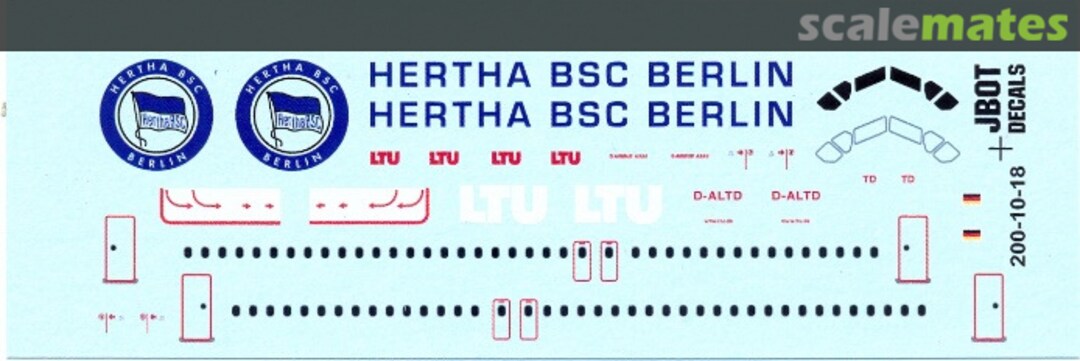 Boxart LTU Airbus A320-214 200-11-18 JBOT Decals Boxart LTU Airbus A320-214 200-11-18 JBOT Decals