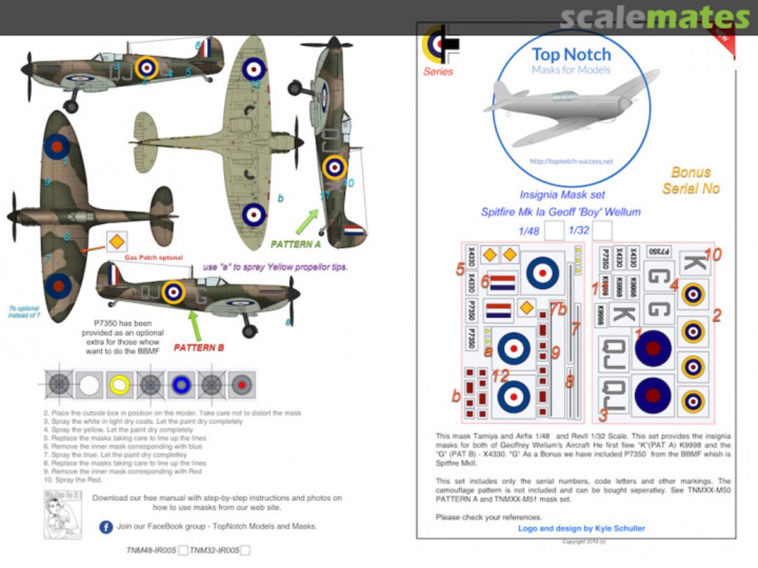 Boxart Spitfire Mk1a – Geoffrey ‘Boy’ Wellum TNM48-IR005 TopNotch Boxart Spitfire Mk1a – Geoffrey ‘Boy’ Wellum TNM48-IR005 TopNotch