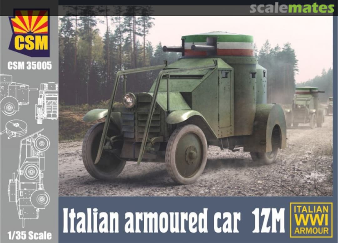Boxart Italian Armoured Car 1ZM CSM35005 Copper State Models Boxart Italian Armoured Car 1ZM CSM35005 Copper State Models