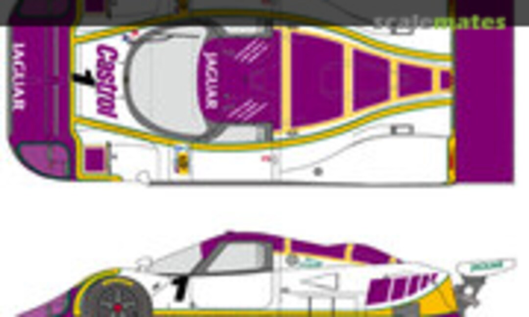 1:24 Jaguar XJR-9 LM Silk Cut Works Team #1, 2, 3, 4 (Shunko Models SHK-D401) SHK-D401